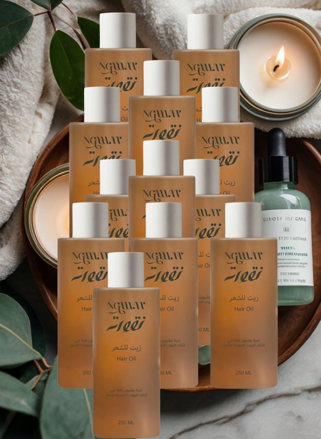 Naqua 12 Pieces Naqua Hair Oil 250ML - Image 1